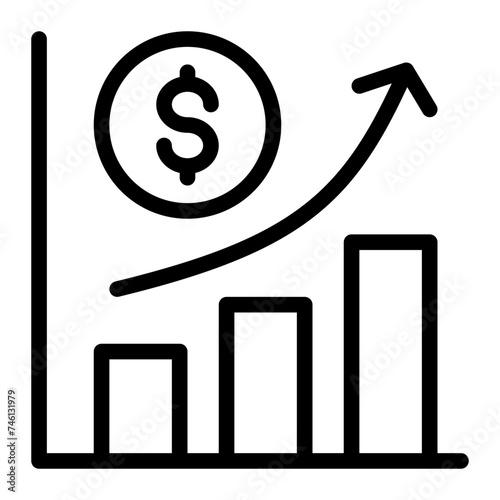 This is the Business icon from the Finance icon collection with an Outline style