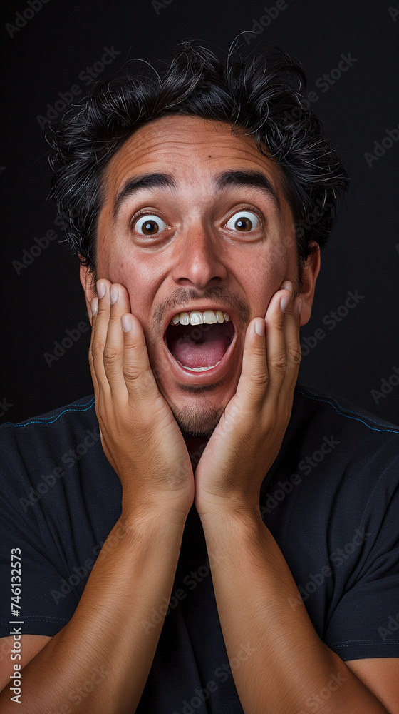 The surprise is clearly reflected on his face as he fixes his gaze on something or someone that completely fascinates or amazes him. The surprise is clearly reflected on his face as he fixes his gaze on something or someone that completely fascinates or amazes him.
