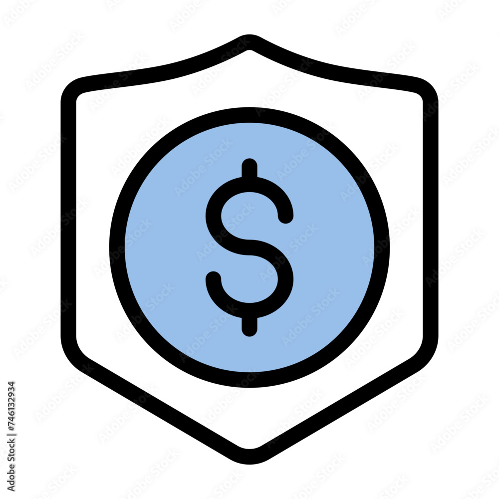 This is the Secure icon from the Finance icon collection with an Color Lineal style This is the Secure icon from the Finance icon collection with an Color Lineal style