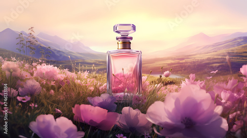 Perfume bottle commercial shooting, luxury perfume feel