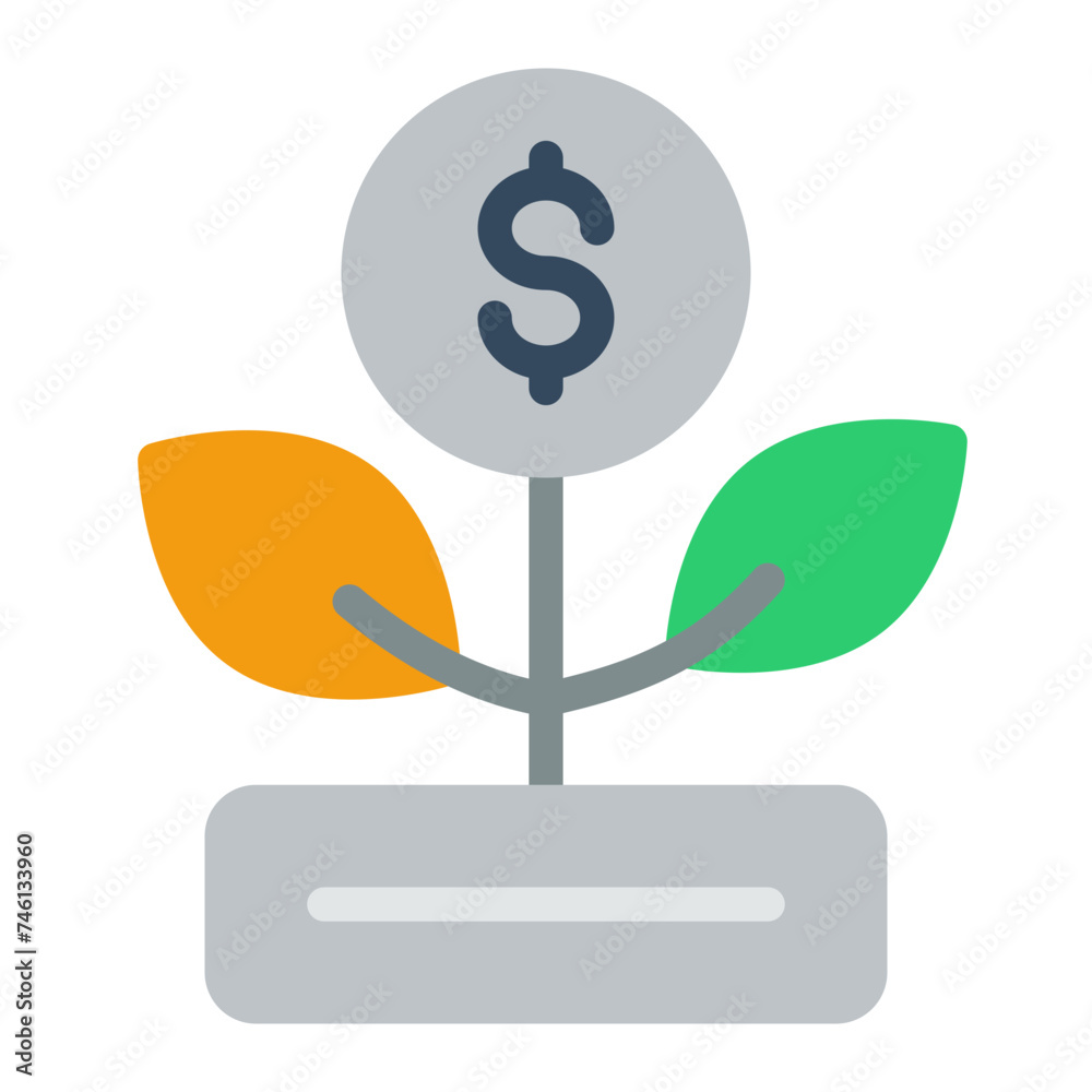 This is the Growth icon from the Finance icon collection with an Color style This is the Growth icon from the Finance icon collection with an Color style