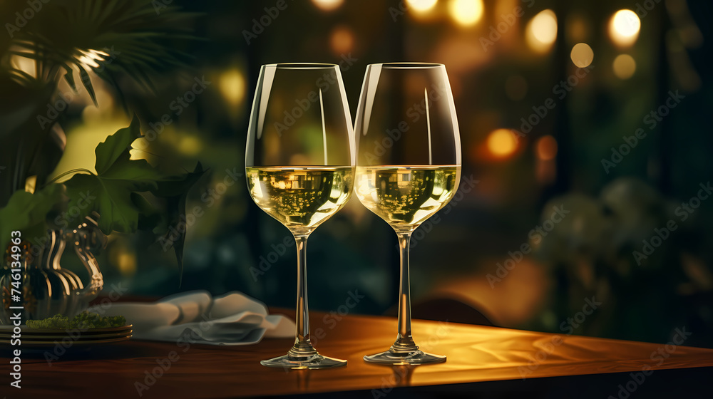 Elegant glass of red wine on dark wooden background, wine industry concept Elegant glass of red wine on dark wooden background, wine industry concept