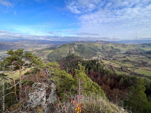 view of the landscape from Hricov Castle
 photo