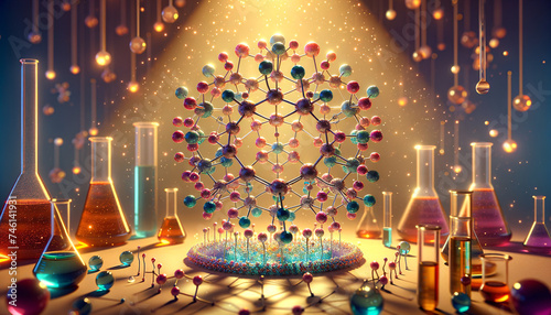 Whimsical Molecular Carousel: A Joyful Celebration of Biochemistry