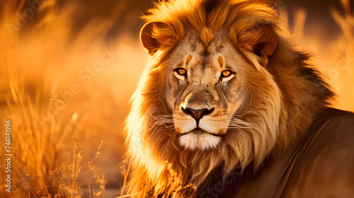Marvelous Lion Basking in Morning Light - An Exquisite Display of Wildlife Photography in HD © Jeffery