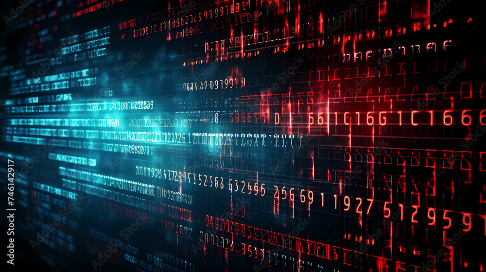 Failure point matrix code texture background