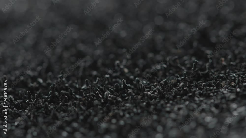 Macros of Metallic shavings and magnets Macros of Metallic shavings and magnets