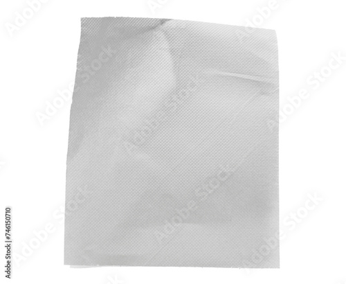 Paper kitchen towel isolated on white, clipping path