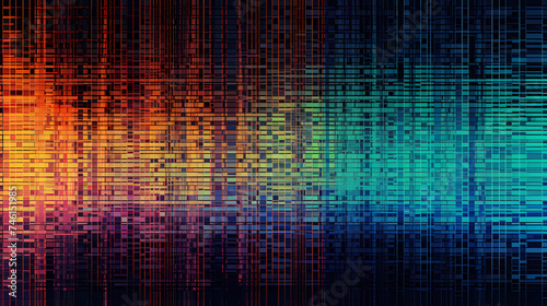 Abstract terminal display with line of code, warning and exclamation mark to warn against cyber attack