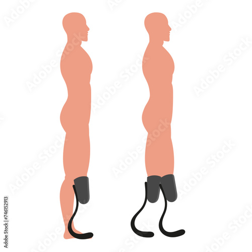 Artificial limb leg 