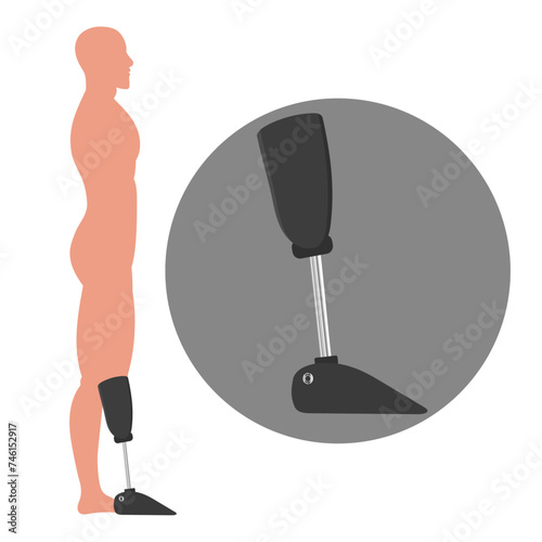 Artificial limb leg zoom