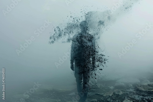 Ethereal vanishing of human form