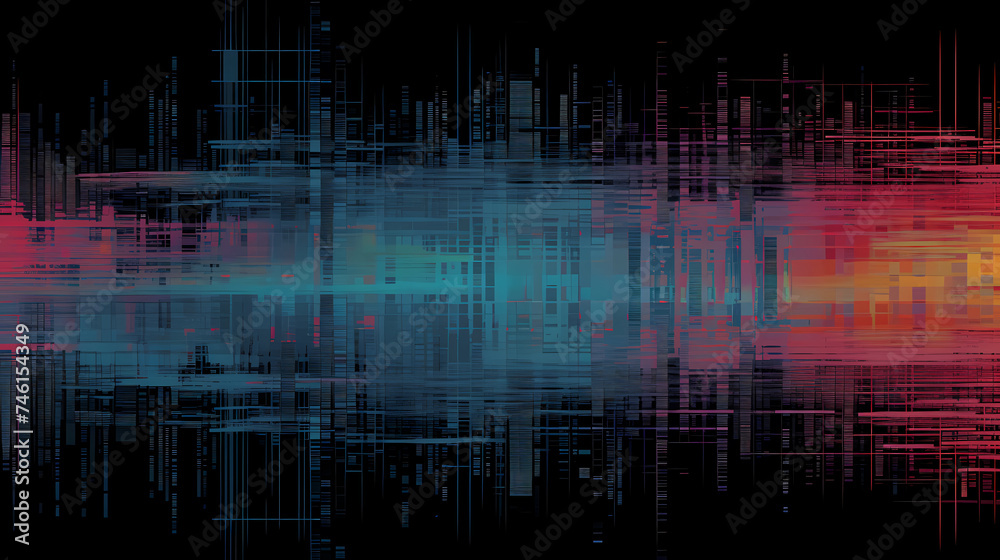 Abstract terminal display with line of code, warning and exclamation mark to warn against cyber attack Abstract terminal display with line of code, warning and exclamation mark to warn against cyber attack