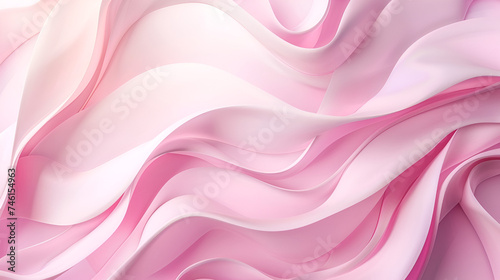 business card or banner with copy space, pink fabric on a pink background 