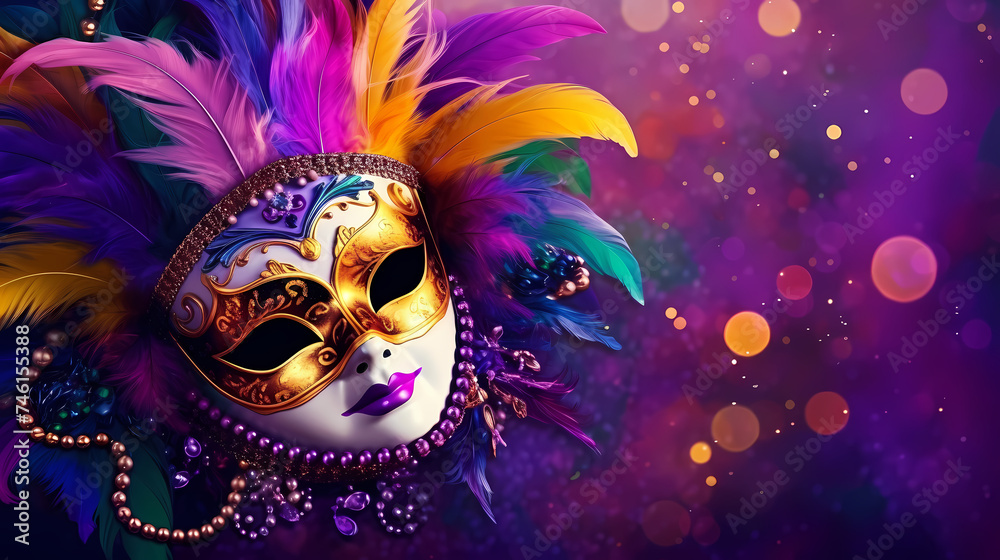 Carnival mask background, carnival mask