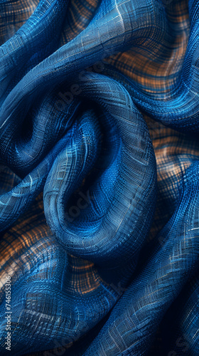 blue fabric closeup background