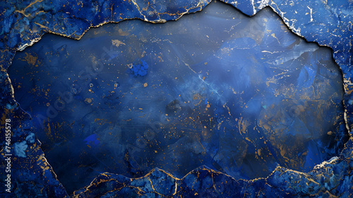 Blue lapis lazuli background with space for text © katerinka