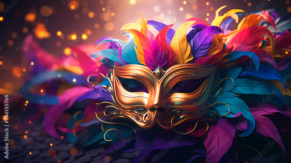 Carnival mask background, carnival mask
