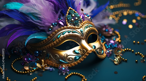 Carnival mask background, carnival mask © ma