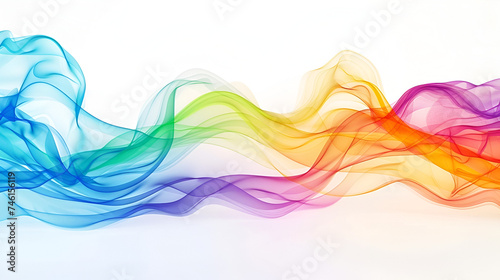 multicolored abstract pattern on white background © katerinka