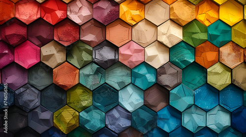 colorful honeycomb background