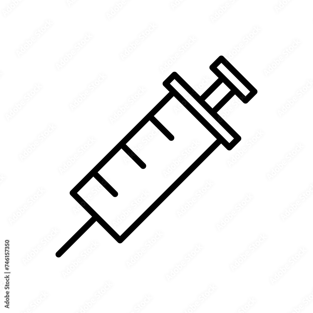 Syringe icon vector. injection icon vector. Syringe icon vector. injection icon vector.