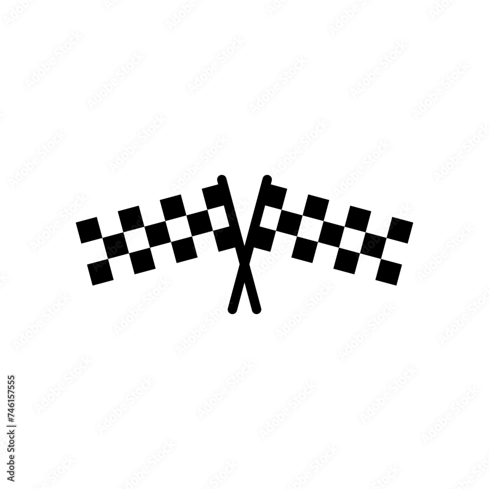 Racing flag icon vector. race flag icon.Checkered racing flag icon Racing flag icon vector. race flag icon.Checkered racing flag icon