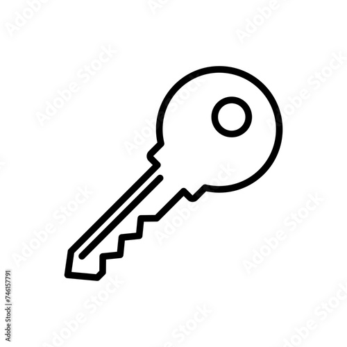 Key icon vector. Key vector icon. Key symbol