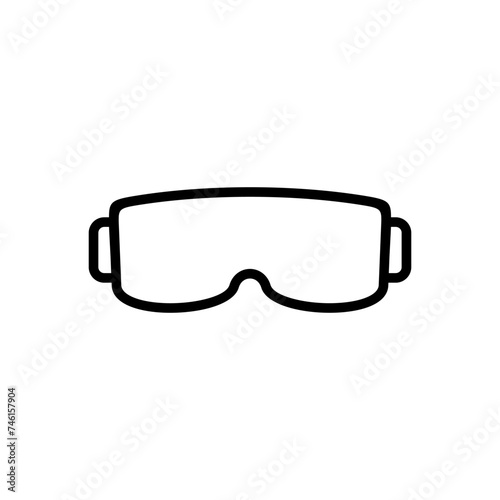 Glasses icon vector. Glasses vector icon