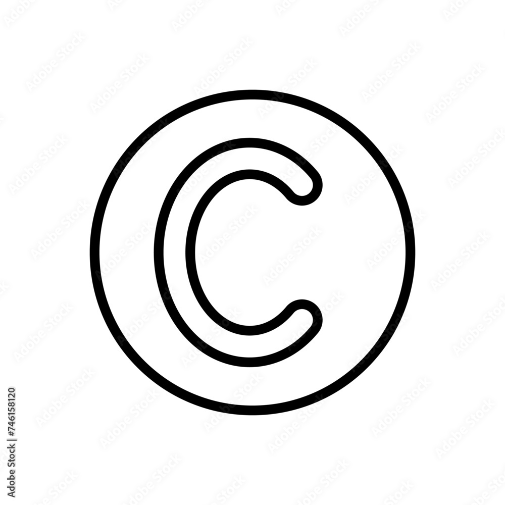 Copyright icon vector. copyright symbols Copyright icon vector. copyright symbols