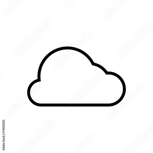cloud icon vector. cloud vector icon