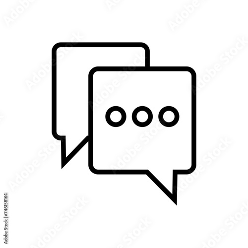 Chat icon vector. speech bubble icon. comment icon vector. message. contact us