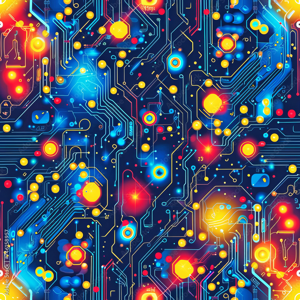 neural network, biology lab science, as seamless tile pattern, ai generated neural network, biology lab science, as seamless tile pattern, ai generated