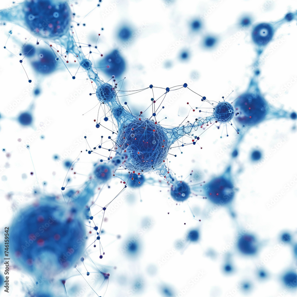 neural network, biology lab science, as seamless tile pattern, ai generated neural network, biology lab science, as seamless tile pattern, ai generated