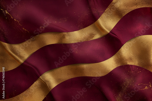 burgundy background with gold and copy space