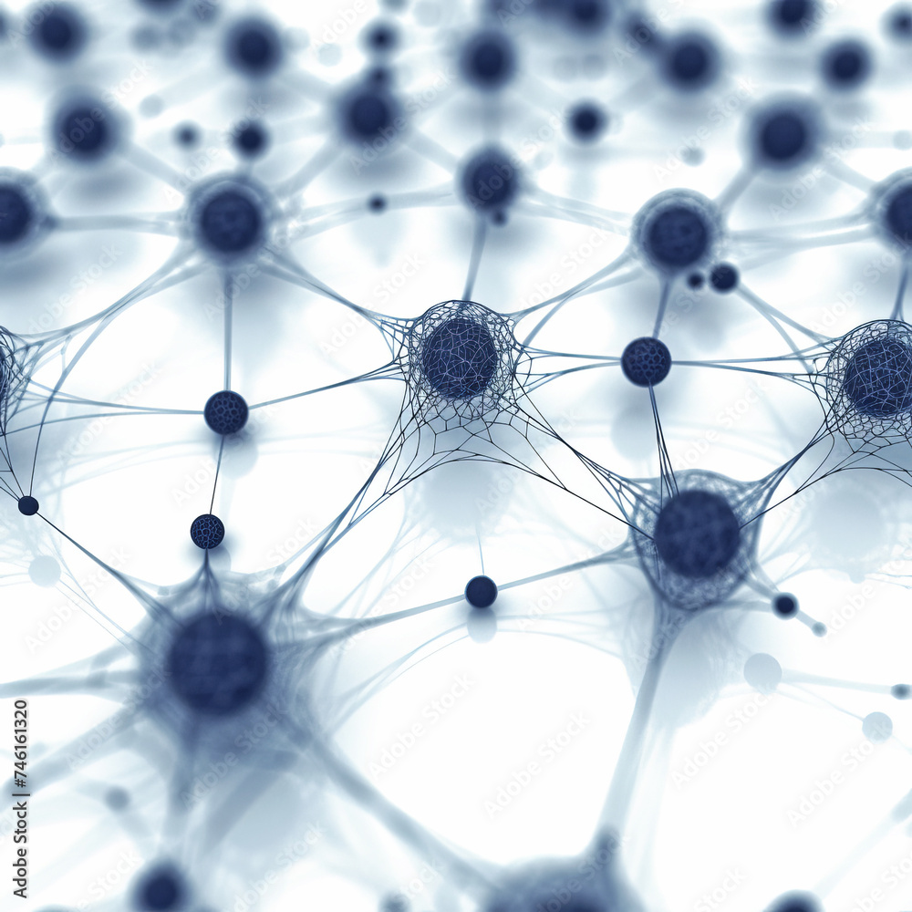 neural network, biology lab science, as seamless tile pattern, ai generated