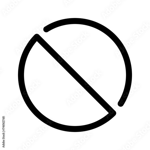 forbidden line icon