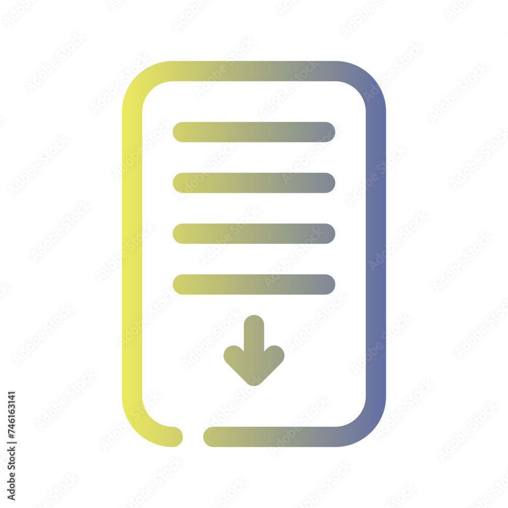 descending gradient icon