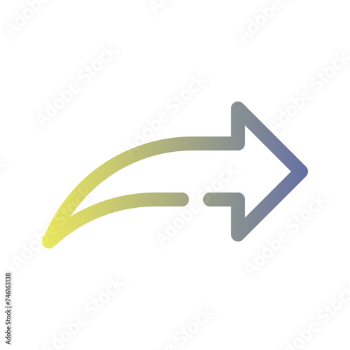 right gradient icon