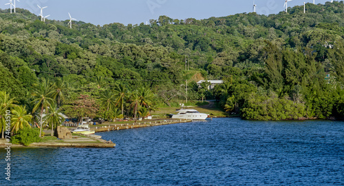 Fishing Boat Dock in Roatan Honduras