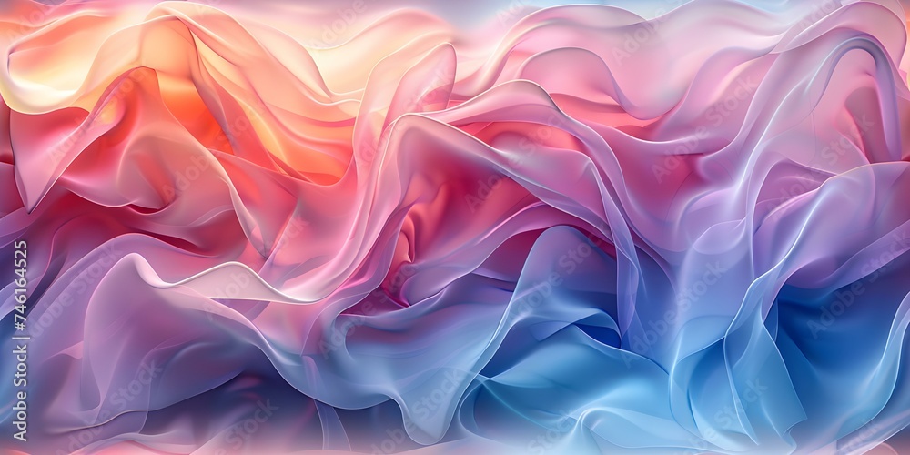 Fototapeta premium Soft and muted abstract backdrop with pastel hues creating a serene aura seamless background. Concept Soft Pastel, Muted Abstract, Serene Aura, Seamless Background, Artistic Design