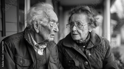 Old Couples Living Together: A Collage of Happy and Loving Moments