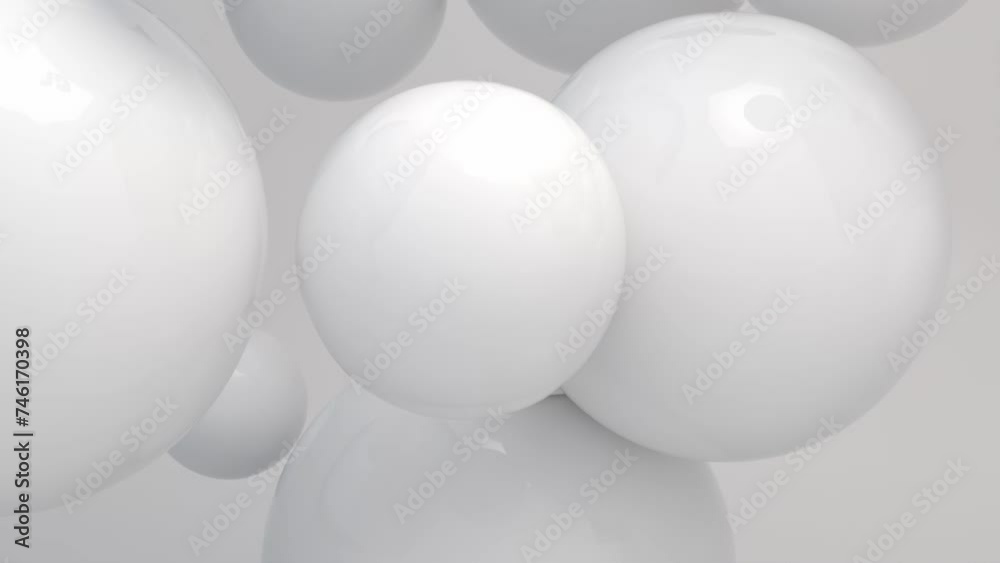 Colorful Floating Balls 4k Animation