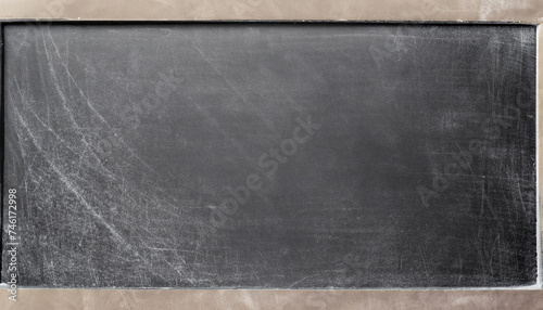 Blackboard with white chalk scratch background; empty space for your message
