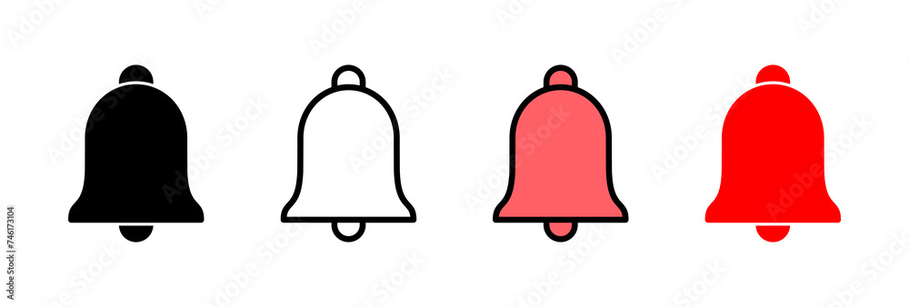 Bell Icon vector illustration. Notification sign and symbol for web site design Bell Icon vector illustration. Notification sign and symbol for web site design