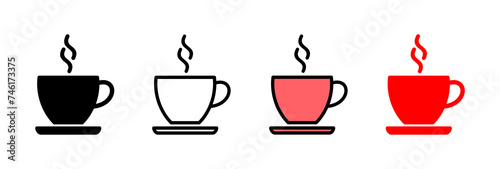 coffee cup icon vector illustration. cup a coffee sign and symbol