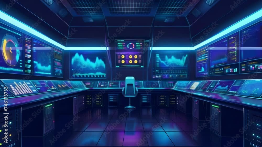 A glimpse into a control room with multiple screens displaying realtime data and statistics made possible by the lightningfast speeds and secure connections of 5G technology. A glimpse into a control room with multiple screens displaying realtime data and statistics made possible by the lightningfast speeds and secure connections of 5G technology.