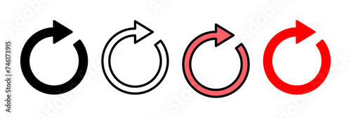 Refresh icon vector illustration. Reload sign and symbol. Update icon.