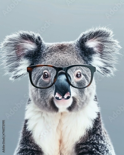 A trendy koala with fashionable eyeglasses © Shutter2U