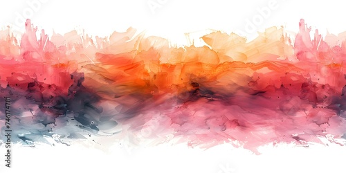 Artistic and Modern Seamless Background: Vibrant Watercolor Brushstrokes in a Stunning Ombre Design. Concept Artistic Background, Modern Design, Seamless Pattern, Vibrant Watercolor, Ombre Effect